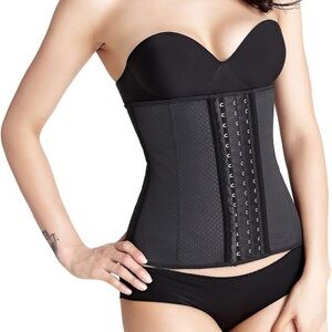 Waist Trainor, size XL, black, 3 adjustable rows of clasp, unbranded